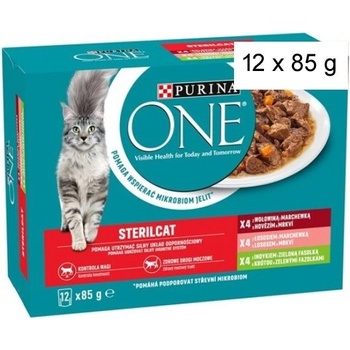 Purina One Sterilcat hovädzí 12 x 85 g