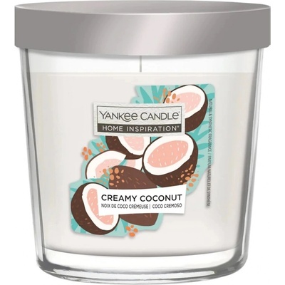 Yankee Candle Vonná svíčka ve skle Home Inspiration Creamy Coconut, 200 g