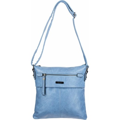 TERESSA dámska crossbody koženková kabelka Svetlomodrá