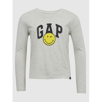 GAP Детска тениска Gap × SmileyWorld® GAP GAP | Siv | Момичешки | 160/164