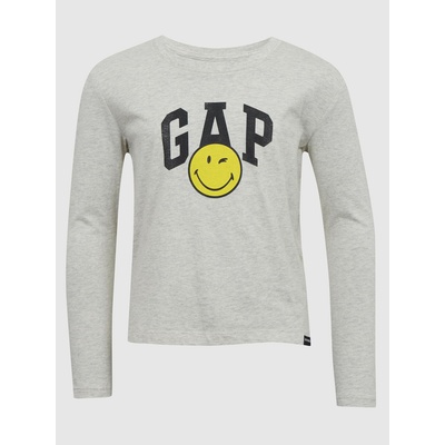 GAP Детска тениска Gap × SmileyWorld® GAP GAP | Siv | Момичешки | 160/164