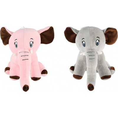 Teddies Slon sedící 2 barvy 30 cm