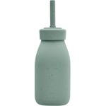 KikkaBoo Силиконово шише със сламка KikkaBoo Platinum Silicone - Sage, 200 ml (31302050019) - baby