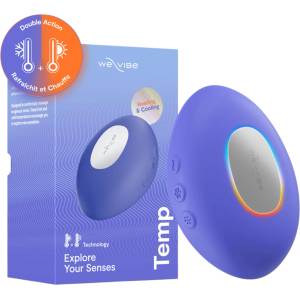 WE-VIBE Temp - охлаждащ-затоплящ вибратор за клиторна стимулация (син)