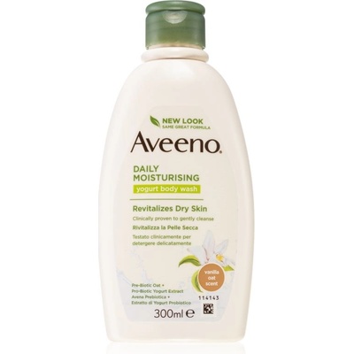 Aveeno Daily Moisturising Yoghurt body wash vyživujúci sprchový gél Vanilla & Yoghurt 300 ml
