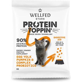 WELLFED Протеинов топинг на прах с яйчен жълтък и тиква, 6 гр