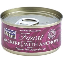 Fish4Cats Finest s makrelou a ančovičkami 70 g