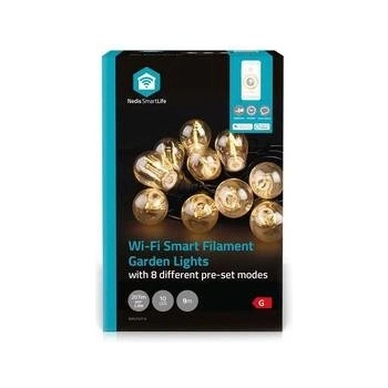 SmartLife Nedis LED Wi-Fi 10 LED 9 m teplá biela WIFILP01F10