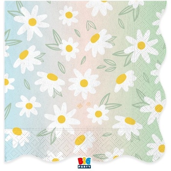 Big Party Парти Салфетки - Маргаритки (1 Пакет / 16 Бр. )