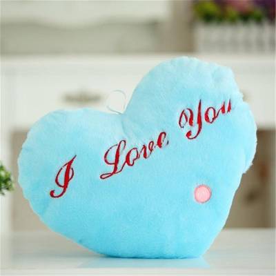 Tea Toys Плюшено сърце с LED светлини Tea, 30 см, Син