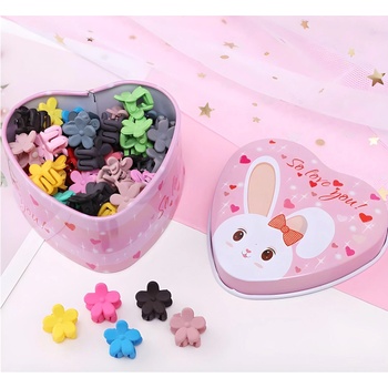 HARAHU Щипки за коса с кутия - Цвете kp7470 (7470)