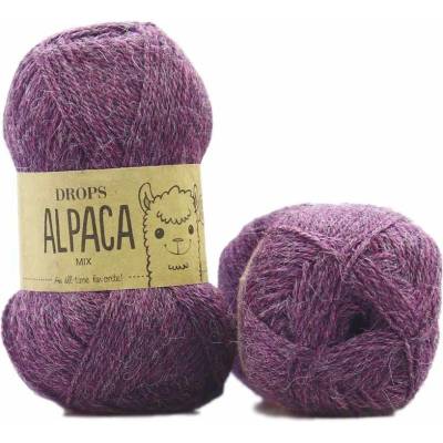 Drops Alpaca MIX 9023 temná fialová