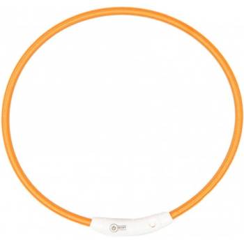 Duvoplus USB - светещ нашийник за кучета - оранжев, обиколка 65 см, Белгия - 1270012