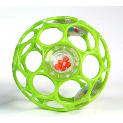 Bright Starts OBALL RATTLE 10 cm Zelená