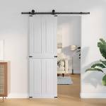 vidaXL Врата за плевня CORONA 70 x 210 cm Масивна борова дървесина (42021201)