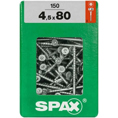 Spax Uni vrut zápust.hlava T-Star+ T20 4CUT část.závit Wirox 45 x 80 mm 150 ks
