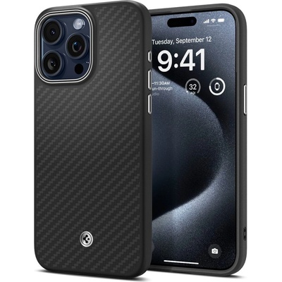 SPIGEN ENZO ARAMID MAG MAGSAFE iPhone 15 Pro MATTE čierne