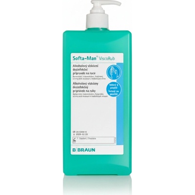 Softa-man Viscorub dezinfekcia na ruky s pumpičkou 500 ml