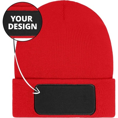 Myrtle Beach pletená čepice Thinsulate s nášivkou MB7407 Red