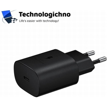 за Samsung Зарядно Samsung Super Fast USB-C Charger 220V 25W PD Черен (EP-TA800)