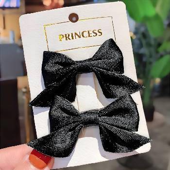 HARAHU Щипки за коса Панделка - черна kp38375 (38375)