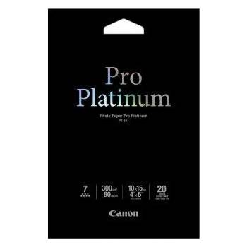 Canon Photo Paper Pro Platinum 2768B013, 300 г/м2, 10x15см, 20 бр. , лъскав, бял, фотографска хартия (2768B013)