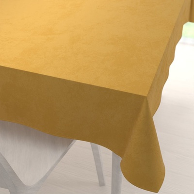 Biante Sametový obdélníkový ubrus Velvet Premium SVP-009 Hořčicový 80x120 cm
