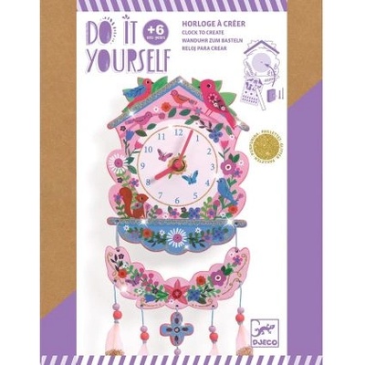 DJECO Творчески комплект - Направи си сам - Стенен часовник - Djeco (DJ07979)
