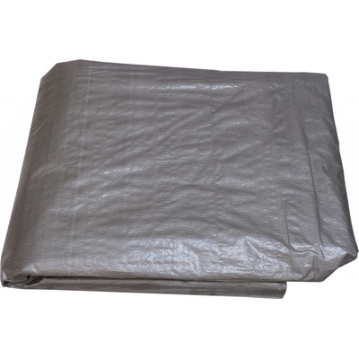 Toptrade krycí plachta s kovovými oky 6 x 10 m 100 g/m² stříbrná