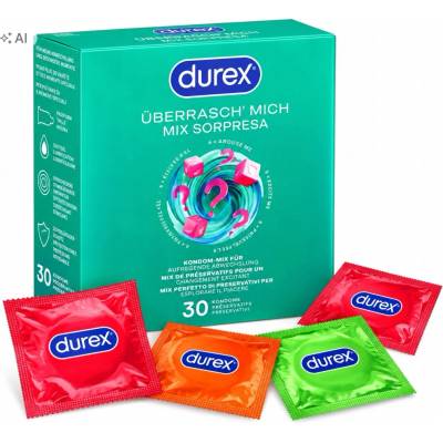 Durex různé druhy mix 30 ks