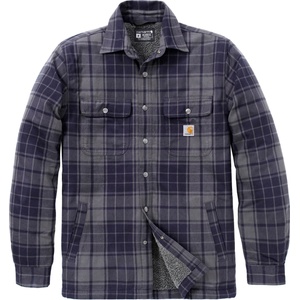 Carhartt Мъжко ежедневно яке Carhartt Flannel Sherpa-Lined Shirt Jacket Casual jacket - Navy / Shadow (003-3439-0513)