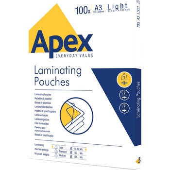 Apex Фолио за ламиниране Apex, A3, 80 микрона, 100 броя