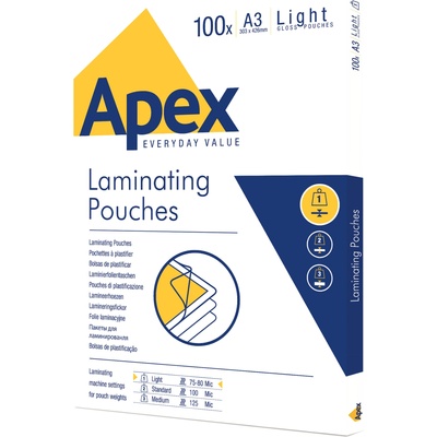 Apex Фолио за ламиниране Apex, A3, 80 микрона, 100 броя