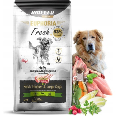 Biofeed Euphoria Fresh Meat Krůta Jehněčí M/L 2 kg