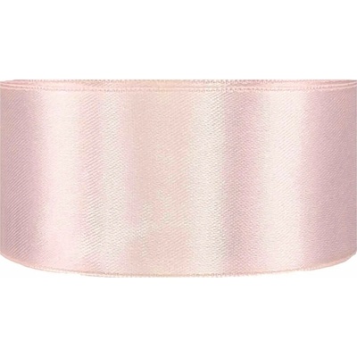 Saténová stuha oboustranná 25m x 38mm perleťová
