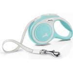 flexi Comfort XS Mini-Автоматичен повод за кучета- 3м лента, до 12кг, светло синьо