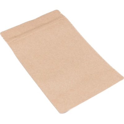 100 ks - Doypack vrecko bez okienka 130x225 + 70 mm, 500 ml, KRAFT/AL/CPP