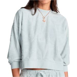 Billabong Дамски пуловер Billabong Women's Tempo Crew Jumper - Mist Blue (117-3557-0114)