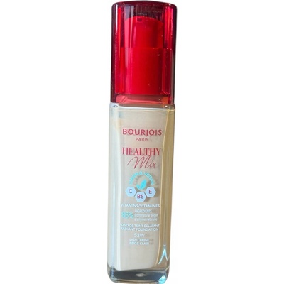 Bourjois Paris Healthy Mix Clean & Vegan Radiant Foundation hydratační a rozjasňující make-up 53W Light Beige 30 ml