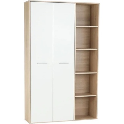 Гардероб Mаurus111x34x181.2cm Дъб сонома с бяло