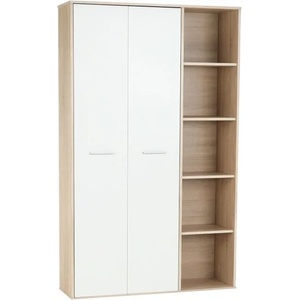  Гардероб Mаurus111x34x181.2cm Дъб сонома с бяло
