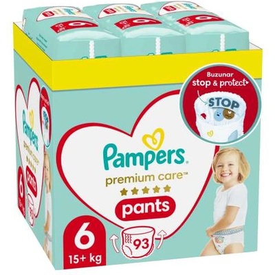Pampers Premium Care месечен пакет пелени 15kg+ Junior 6 (93бр. ) (81772334)