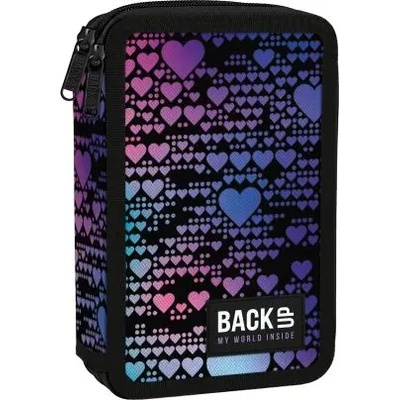 BackUP Dance Hearts несесер с 2 ципа ПЪЛЕН