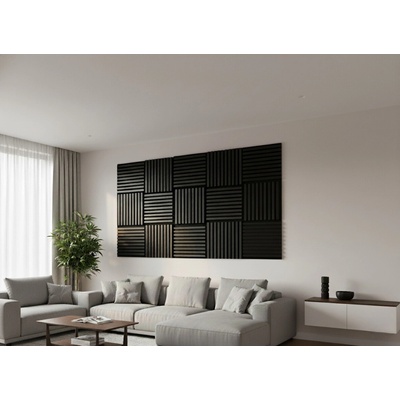 Horve Akustický panel 450x450 mm - ČERNÁ