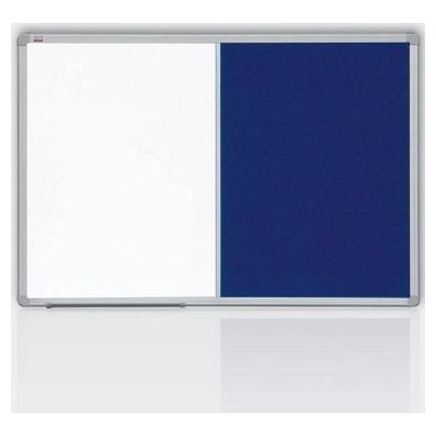 2x3 Kombinovaná tabuľa 60x90 filc modrá amp; magnet / rám ALU23