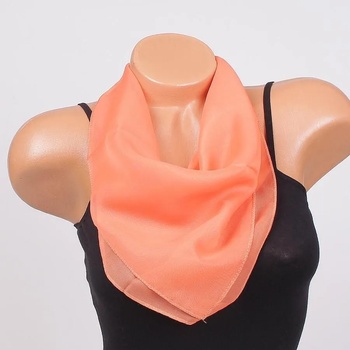 Image 1 of Свежо дамско фишу в оранжев цвят