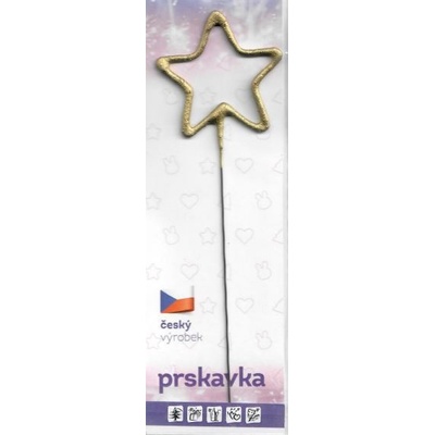 Drutep Prskavka hvězdička zlatá
