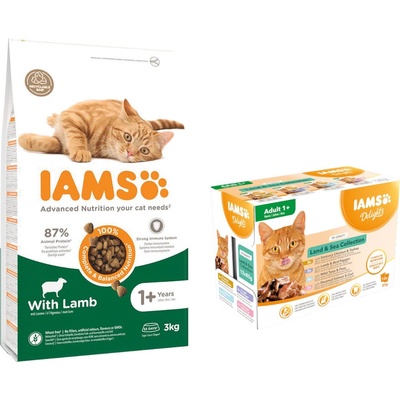 Iams for Vitality Adult Lamb 2 x 3 kg