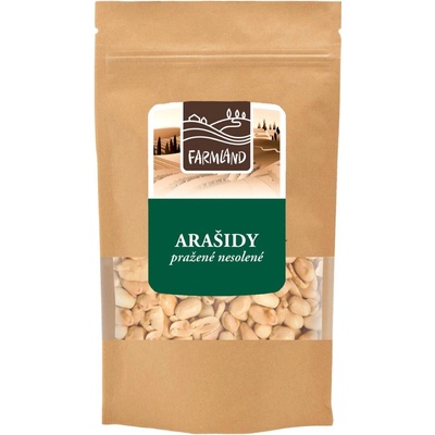 FARMLAND Arašidy nesolené pražené na sucho 500 g