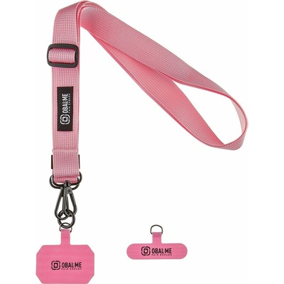 Popruh OBAL:ME NeckTag Ribbon na Telefon Pink 143784 – Zboží Mobilmania